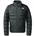 The North Face Black Chest-Zip Stand Collar Puffer Jacket
