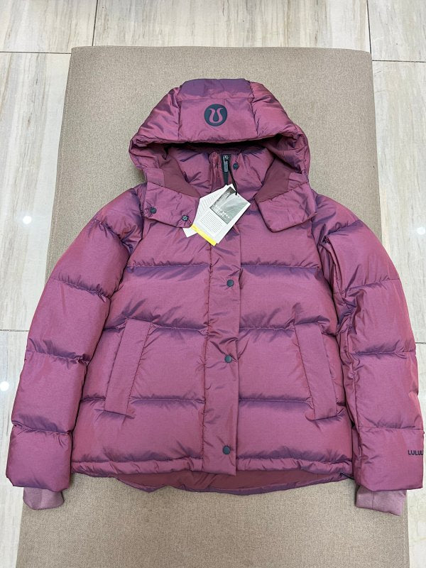 Lululemon Plum Purple Hooded Quilted Puffer Jacket