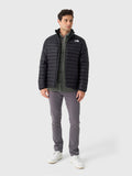 The North Face Black Stand Collar Quilted Puffer Jacket