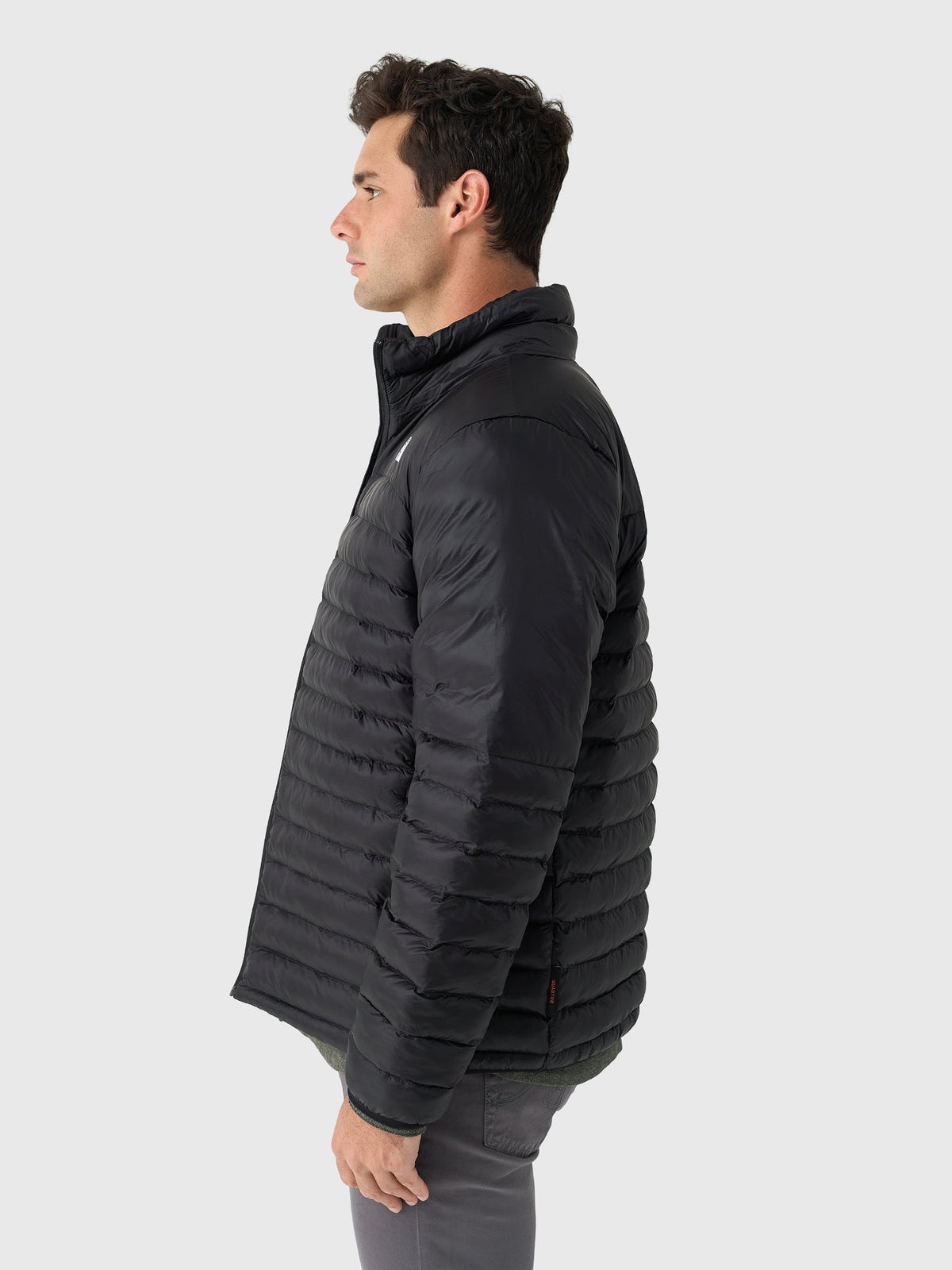 The North Face Black Stand Collar Quilted Puffer Jacket