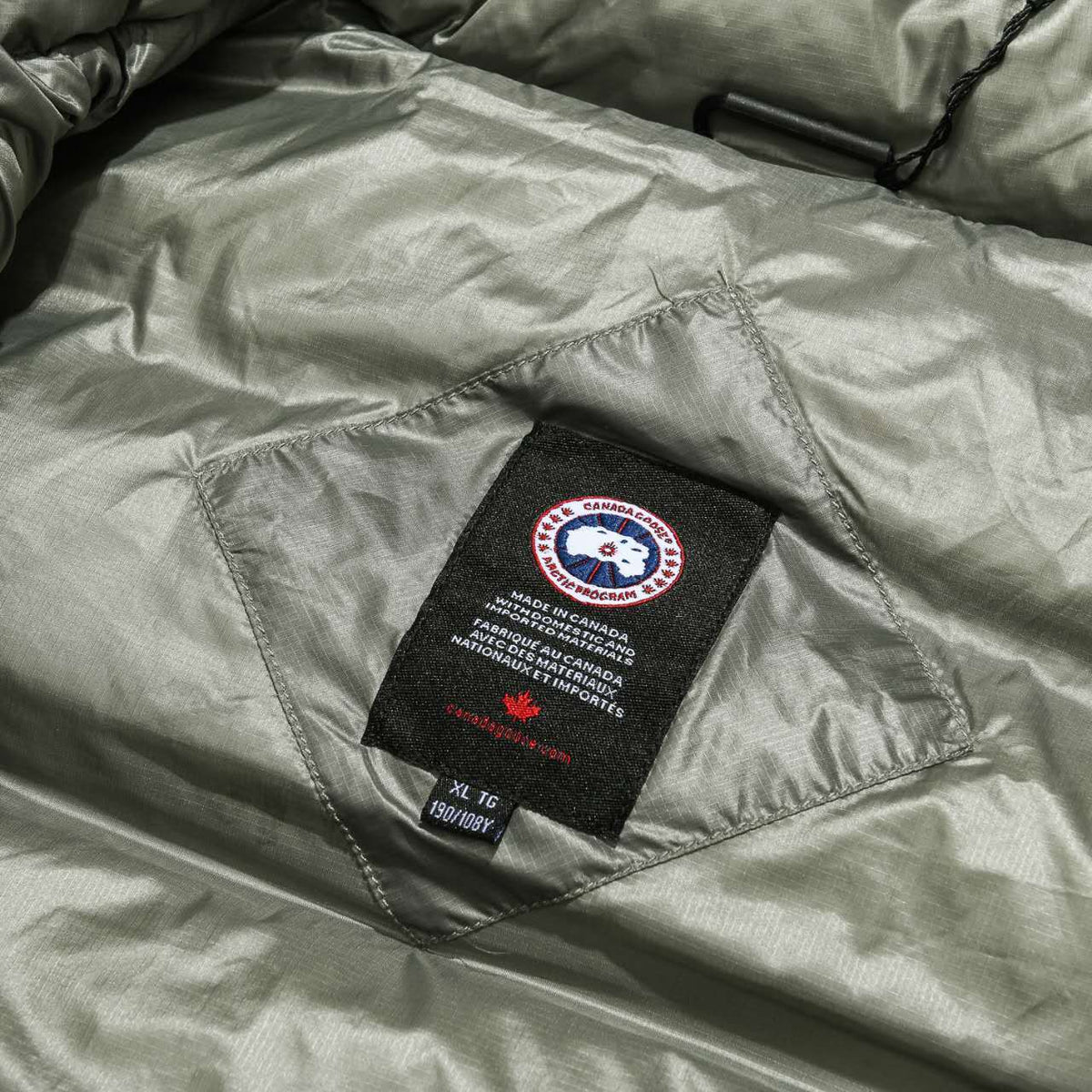 Canada Goose Olive Green Packable Quilted Puffer Vest