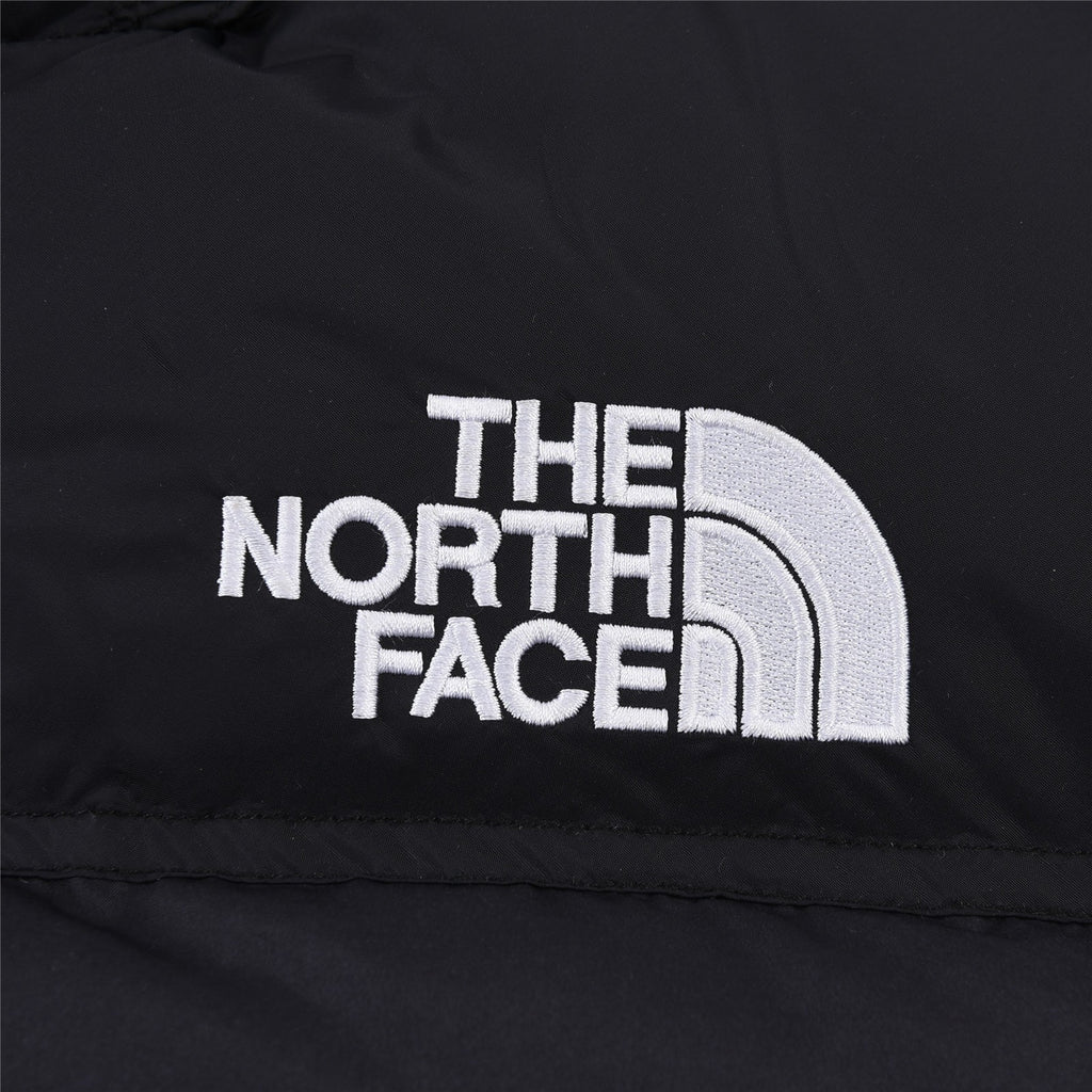The North Face Black and White Cloud Print Quilted Puffer Jacket