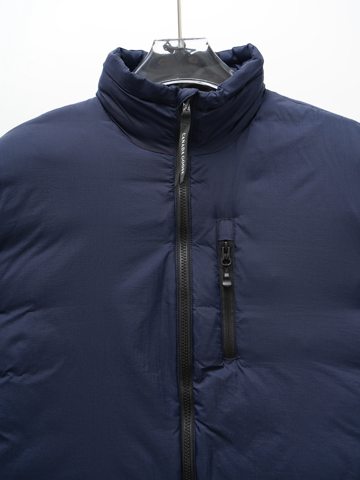Canada Goose Navy Blue Stand Collar Quilted Puffer Jacket