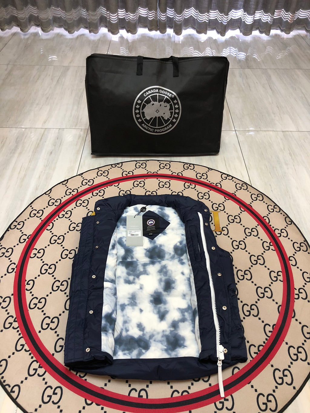 Canada Goose Navy Blue Quilted Puffer Vest