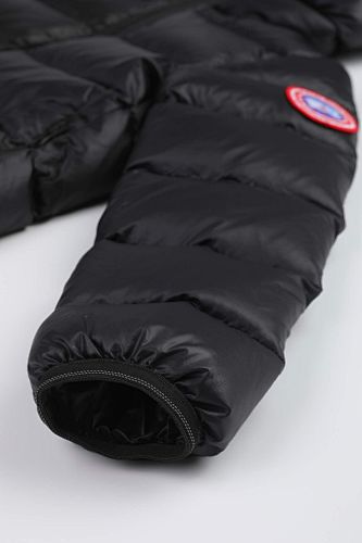 Canada Goose Black Stripe Detail Hooded Quilted Puffer Jacket