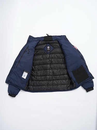 Canada Goose Navy Blue Stand Collar Quilted Puffer Jacket