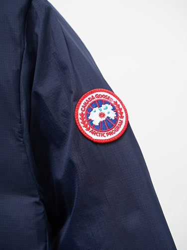 Canada Goose Navy Blue Stand Collar Quilted Puffer Jacket