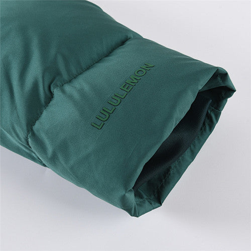 Lululemon Deep Teal Green Hooded Quilted Puffer Jacket