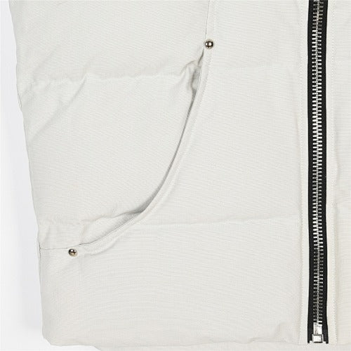 Moose Knuckles White Stud Detail Stand Collar Puffer Vest