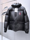 Moncler Black Back Logo Hooded Puffer Jacket