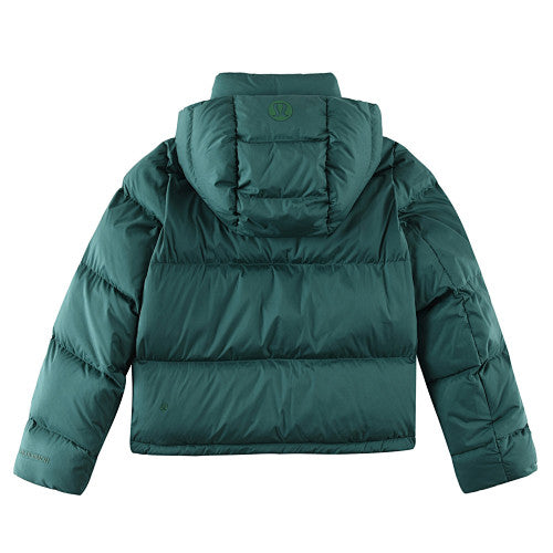 Lululemon Deep Teal Green Hooded Quilted Puffer Jacket
