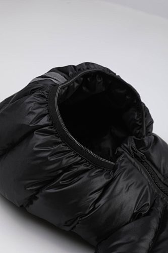 Canada Goose Black Stripe Detail Hooded Quilted Puffer Jacket