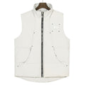 Moose Knuckles White Stud Detail Stand Collar Puffer Vest