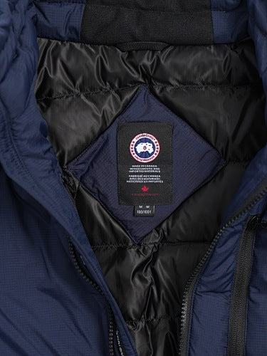 Canada Goose Navy Blue Stand Collar Quilted Puffer Jacket