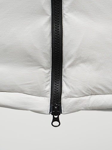 Canada Goose White Stand Collar Quilted Puffer Jacket