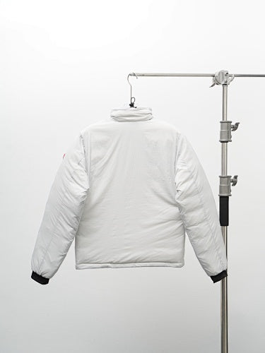 Canada Goose White Stand Collar Quilted Puffer Jacket