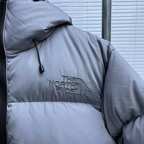 The North Face Slate Gray Hooded Quilted Puffer Jacket