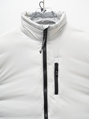 Canada Goose White Stand Collar Quilted Puffer Jacket