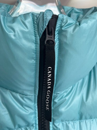 Canada Goose Turquoise Blue Glossy Quilted Puffer Vest