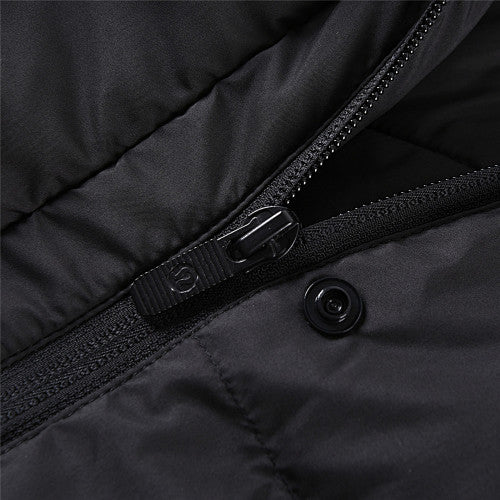 Lululemon Black Cropped Hooded Quilted Puffer Jacket