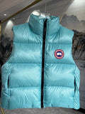 Canada Goose Turquoise Blue Glossy Quilted Puffer Vest
