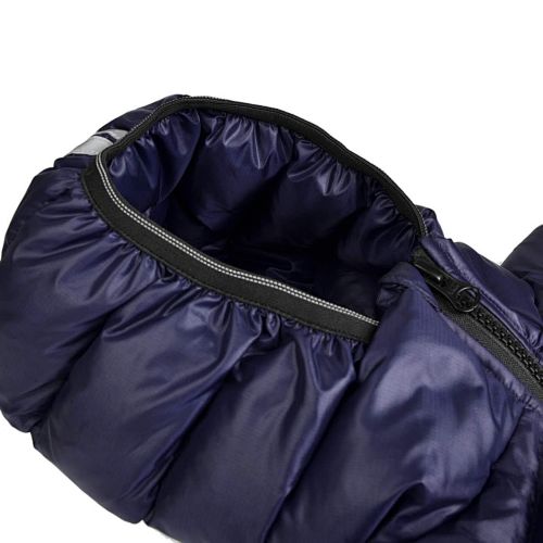 Canada Goose Navy Blue Stripe Detail Hooded Quilted Puffer Jacket