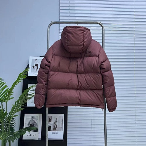 The North Face Dusty Mauve Hooded Quilted Puffer Jacket