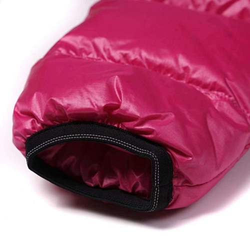 Canada Goose Fuchsia Pink Stripe Detail Hooded Quilted Puffer Jacket