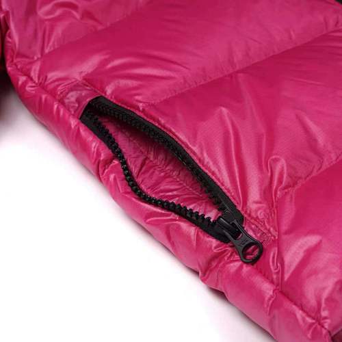Canada Goose Fuchsia Pink Stripe Detail Hooded Quilted Puffer Jacket