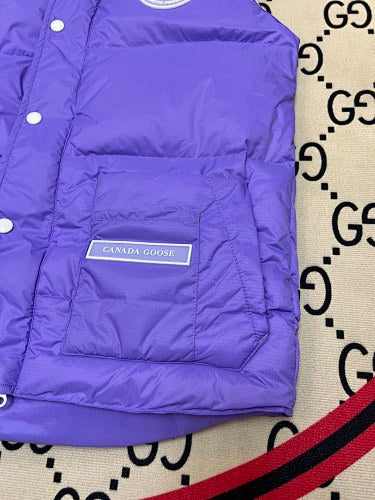 Canada Goose Purple Quilted Puffer Vest