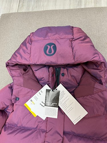 Lululemon Plum Purple Hooded Quilted Puffer Jacket