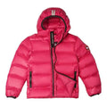 Canada Goose Fuchsia Pink Stripe Detail Hooded Quilted Puffer Jacket