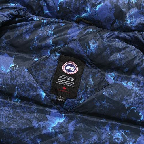Canada Goose Blue Abstract Print Packable Puffer Vest