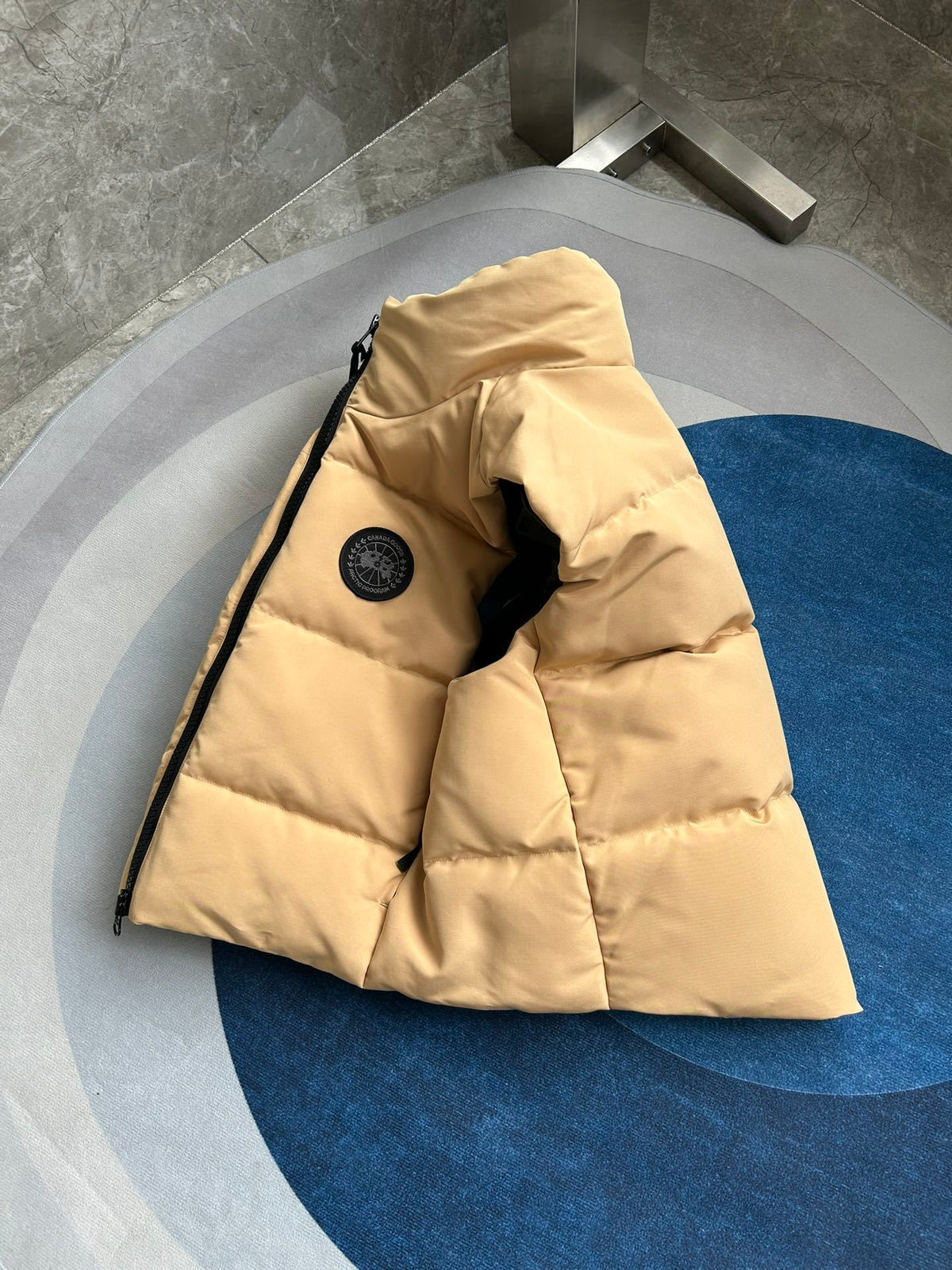 Canada Goose Sand Beige Quilted Puffer Vest