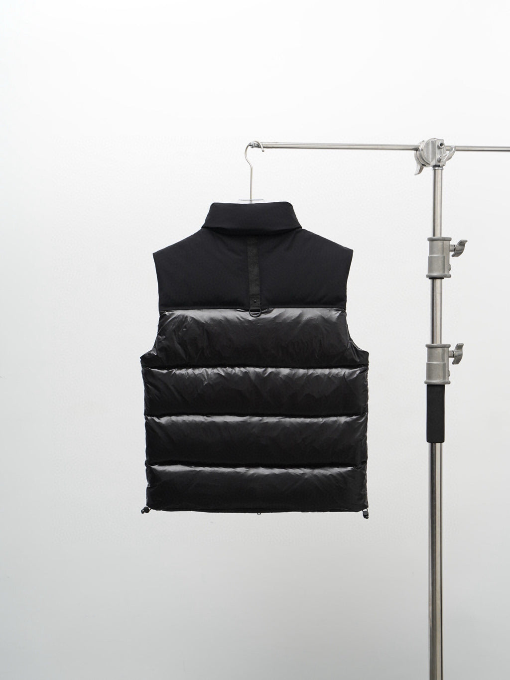 Moose Knuckles Black Mixed Finish Quilted Puffer Vest
