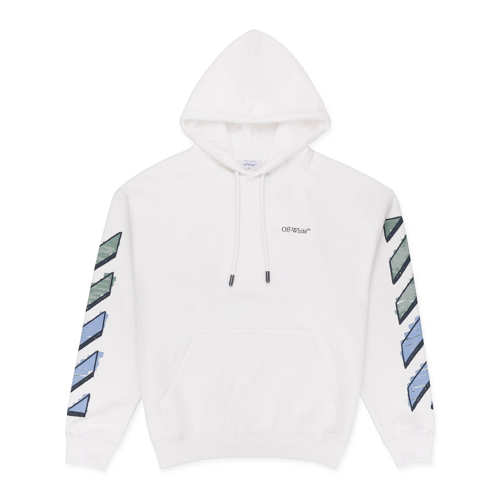 White Marker Arrow Hoodie