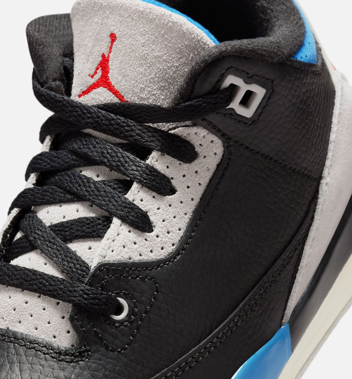 Air Jordan 3 Retro OG "Rare Air" Little Kids' Shoe – Black/Chile Red/Neutral Grey