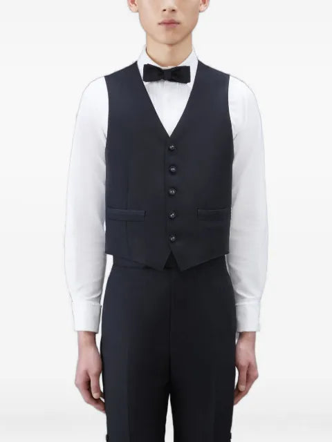 Thom Browne twill tipping classic vest