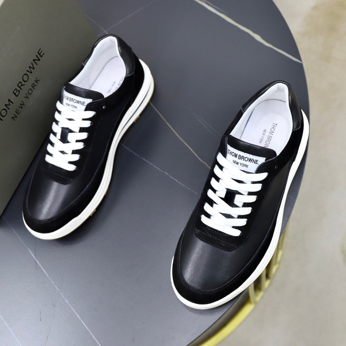 Premium Leather Sneaker — Rubber Sole Edition