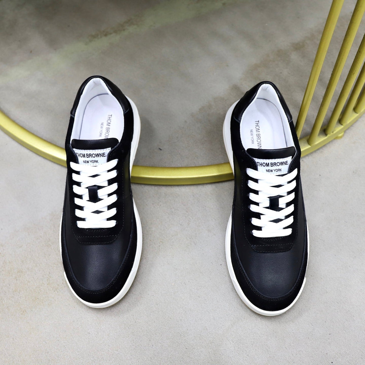 Premium Leather Sneaker — Rubber Sole Edition