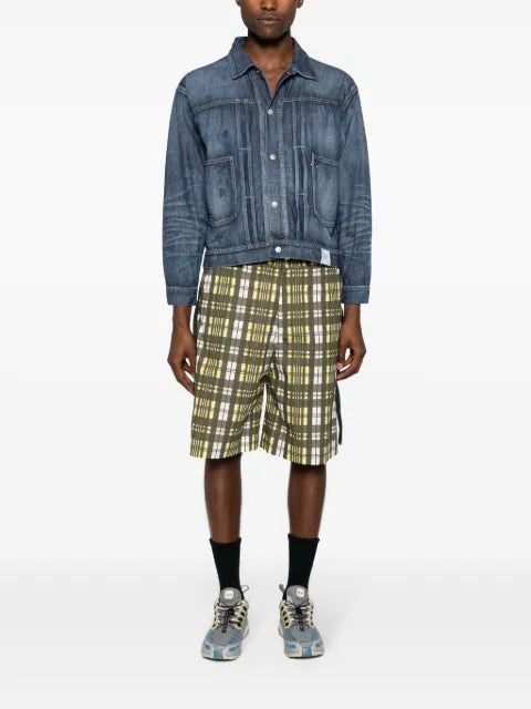 Neighborhood paint-splatter denim jacket