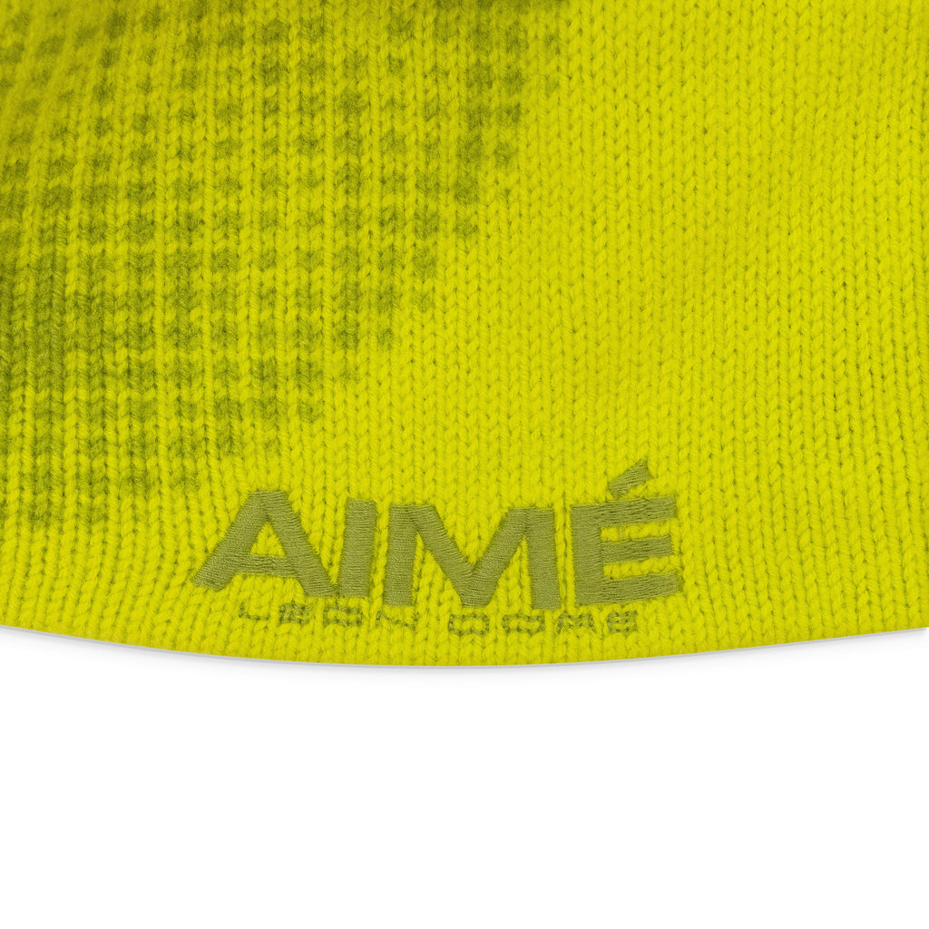 GREEN NEW BALANCE GEO PRINT BEANIE