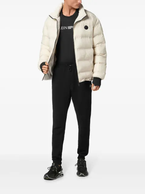 Plein Sport logo-patch puffer jacket