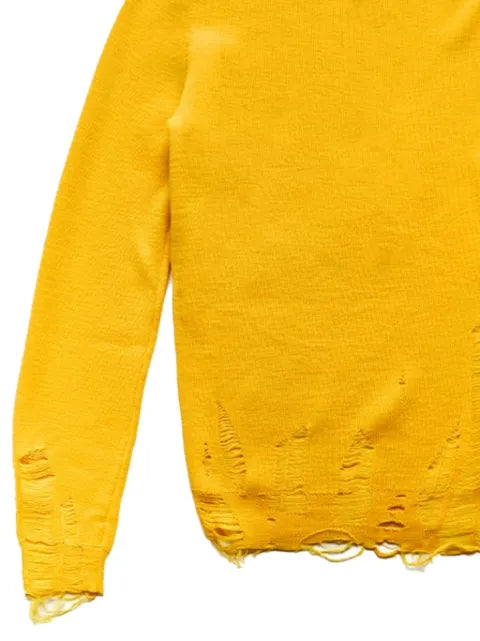 MM6 Maison Margiela distressed roll-neck sweater
