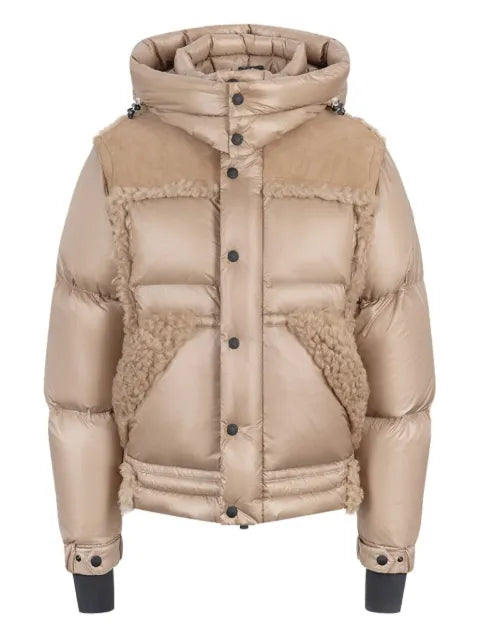 Moncler Grenoble shearling-trimmed puffer jacket