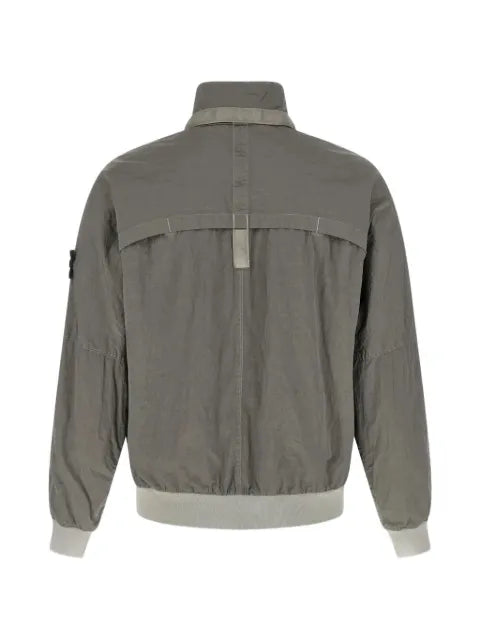 Stone Island logo-patch zip jacket