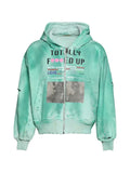 astrum distressed-effect graphic-print hoodie