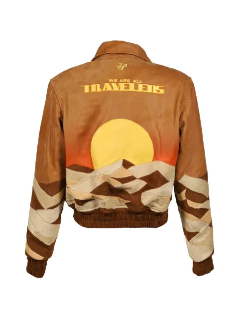 3.PARADIS Travelers patchwork leather jacket