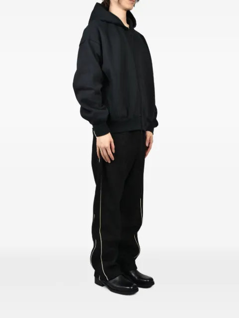ESSENTIALS logo-print zip-up hoodie
