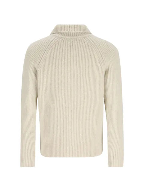 Massimo Osti Studio ribbed-knit raglan-sleeve sweater